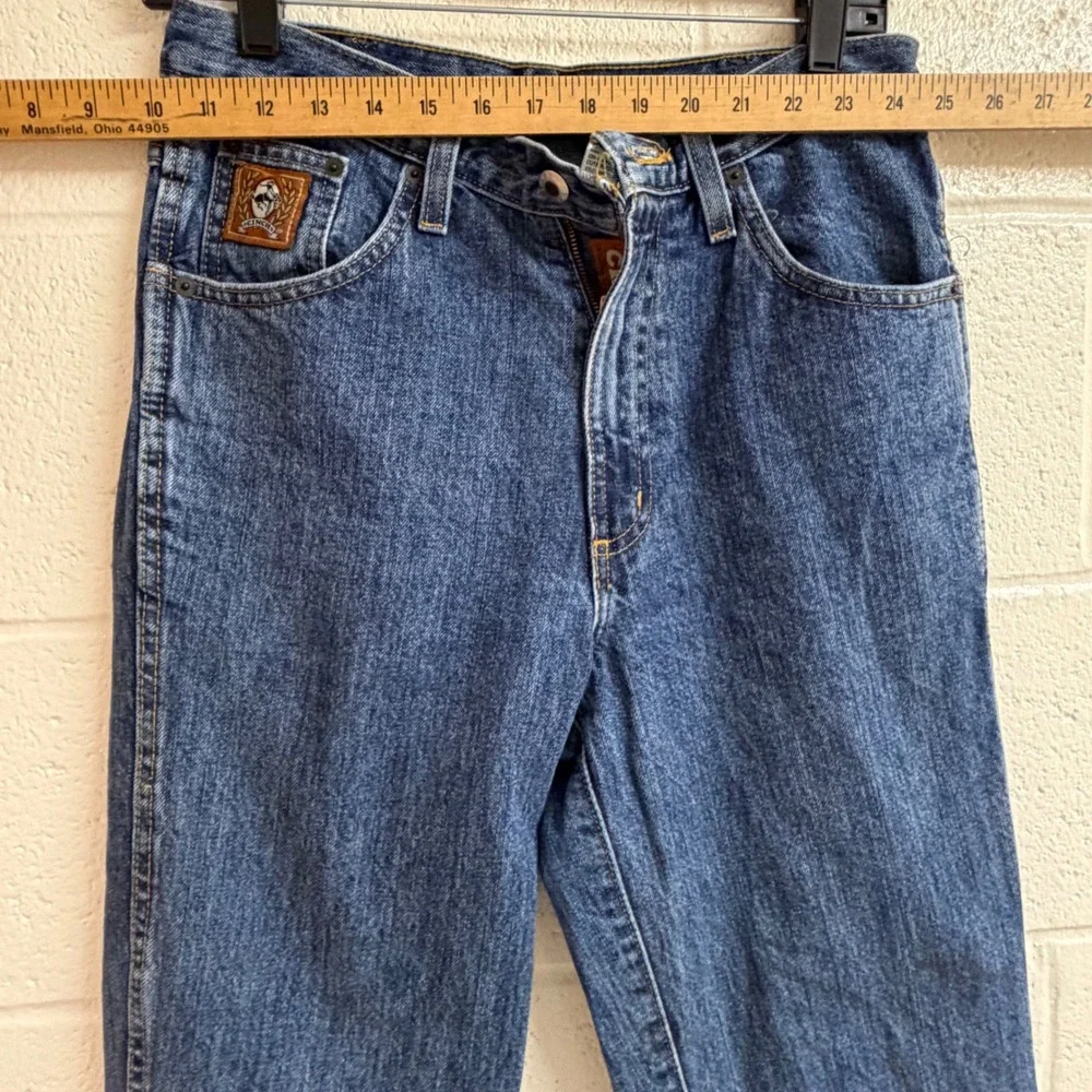 Cinch Mens Bronze Label Straight Denim Jeans 28x34 Blue Western Cowboy Rugged